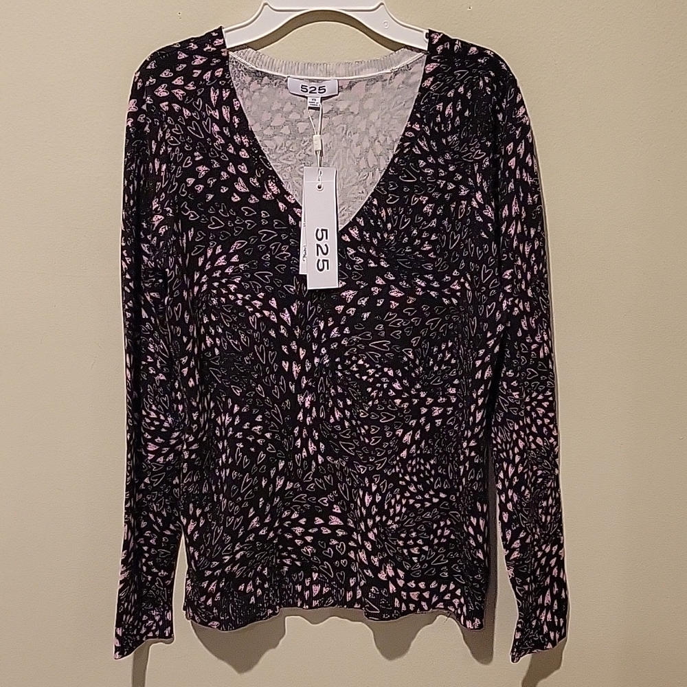 ❤️ NWT! REVOLVE 525 AMERICA V NECK SWEATER CARDIGAN XS